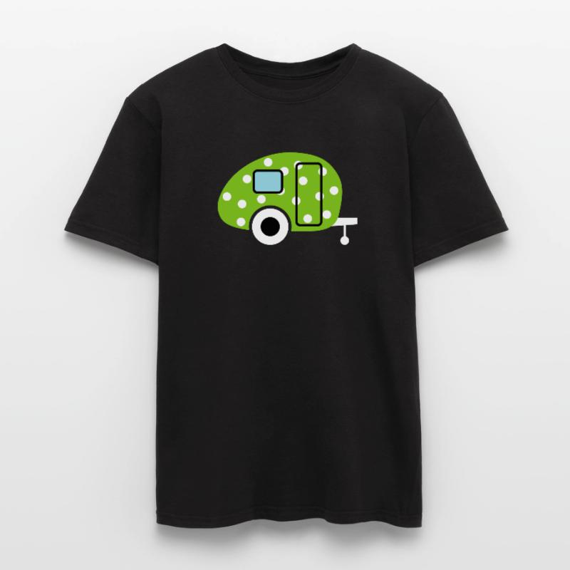 Caravan Caravan Green Dots Camping Easter Egg Men's T-Shirt