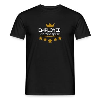 Mitarbeiter des Jahres - Männer T-Shirt - Schwarz - Vorne - AI Model Male 178 light (178cm)