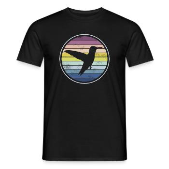 Hummingbird - Men's T-Shirt - black - Front - AI Model Male 178 light (178cm)
