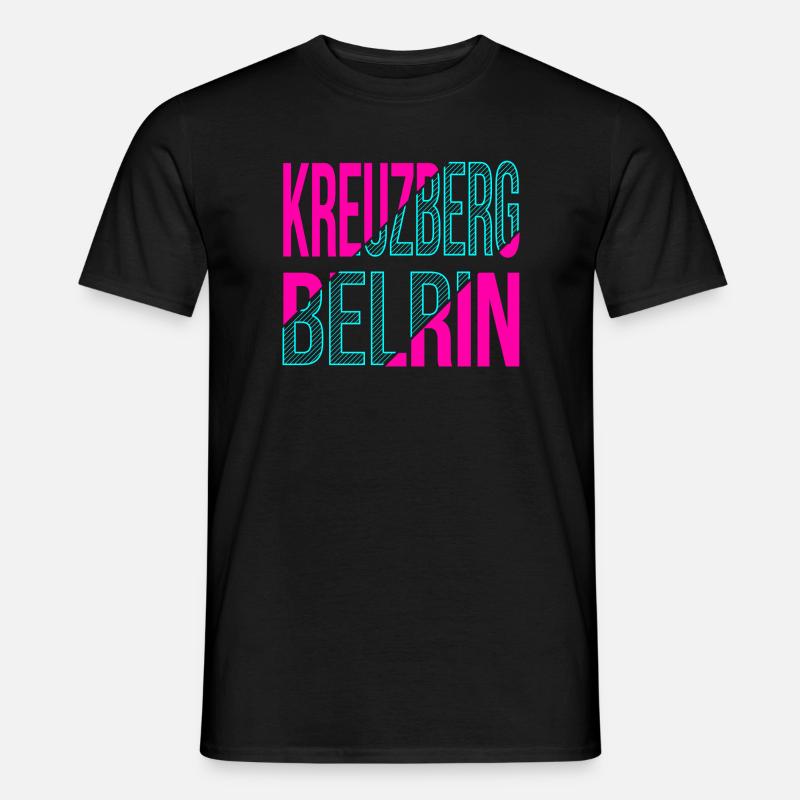 Kreuzberg Berlin Design - T-shirt męski - czarny