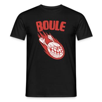 Boules volantes pour les joueurs de boules Bouler - T-shirt homme - noir - Devant - AI Model Male 178 light (178cm)