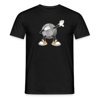 Dabbing Boulekugeln für Bouler boulen Boulesport - T-shirt homme - noir - Devant - AI Model Male 178 light (178cm)