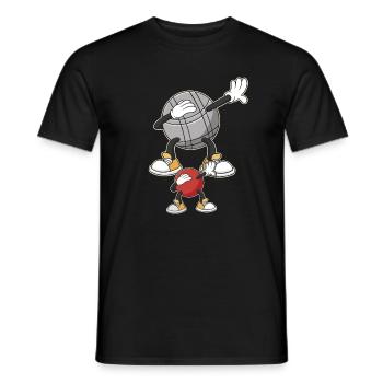 Dabbing Boulekugeln für Bouler boulen Boulesport - Männer T-Shirt - Schwarz - Vorne - AI Model Male 178 light (178cm)