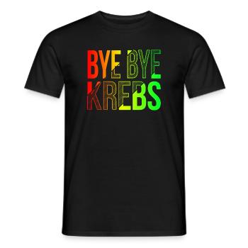 Bye Bye Kreps Regenbogen Design - Männer T-Shirt - Schwarz - Vorne - AI Model Male 178 light (178cm)