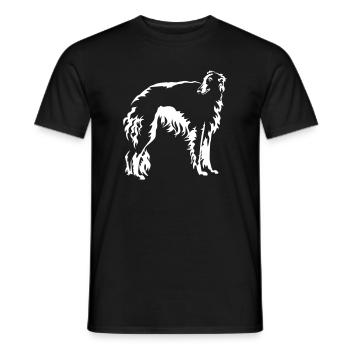 Barsoi "Black Edition" - Men's T-Shirt - black - Front - AI Model Male 178 light (178cm)