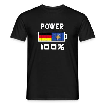 L’Allemagne et le Kosovo Power 100% - T-shirt homme - noir - Devant - AI Model Male 178 light (178cm)