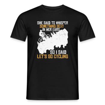 Radflirt am Berg - Männer T-Shirt - Schwarz - Vorne - AI Model Male 178 light (178cm)