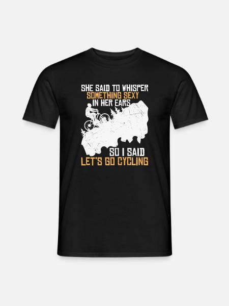 Radflirt am Berg - Männer T-Shirt - Schwarz