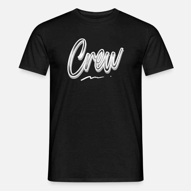 Crew - Männer T-Shirt - Schwarz