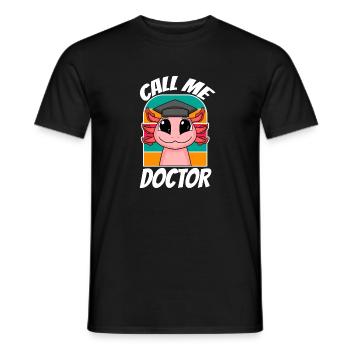 Thèse de doctorat Doctorat Doctorat - T-shirt homme - noir - Devant - AI Model Male 178 light (178cm)