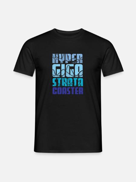 Hyper Giga Strata Untersetzer, Achteruntersetzer, - Männer T-Shirt - Schwarz