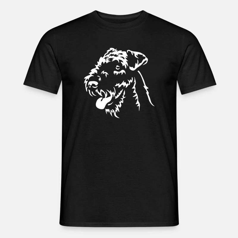 Airedale Terrier "Black Edition" - Männer T-Shirt - Schwarz