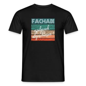 Fachabitur Fachabi Schulabschluss Geschenk - Männer T-Shirt - Schwarz - Vorne - AI Model Male 178 light (178cm)
