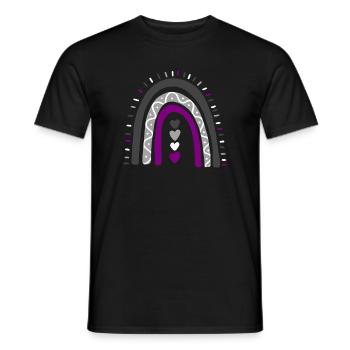 Asexuelle Boho Regenbogen Ace Pride - Männer T-Shirt - Schwarz - Vorne - AI Model Male 178 light (178cm)