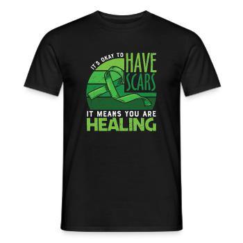 Mental Health Awareness - Men's T-Shirt - black - Front - AI Model Male 178 light (178cm)