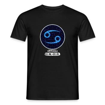 Cancer 22.06.-22.07. - Männer T-Shirt - Schwarz - Vorne - AI Model Male 178 light (178cm)
