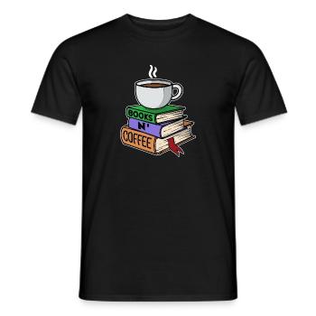 Buveur de café Lait Café Déclaration de consommation de café - T-shirt homme - noir - Devant - AI Model Male 178 light (178cm)