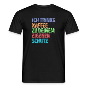 Kaffeeliebhaber Statement Kaffeetrinker Kaffee - Männer T-Shirt - Schwarz - Vorne - AI Model Male 178 light (178cm)