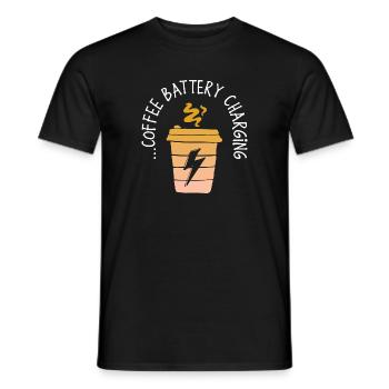 Coffee Lovers Coffee Statement Coffee Drinker - Men's T-Shirt - black - Front - AI Model Male 178 light (178cm)