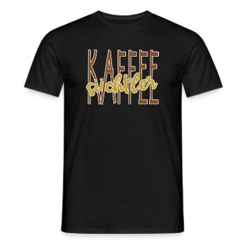 Kaffee Trinken Spruch Koffein Kaffeeliebhaber - Männer T-Shirt - Schwarz - Vorne - AI Model Male 178 light (178cm)