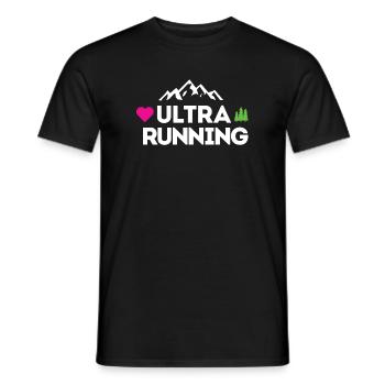 Ultra Running – Mon amour - T-shirt homme - noir - Devant - AI Model Male 178 light (178cm)