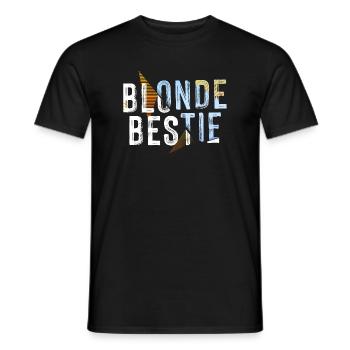 Blonde Bestie für heiße Blondinen - Männer T-Shirt - Schwarz - Vorne - AI Model Male 178 light (178cm)