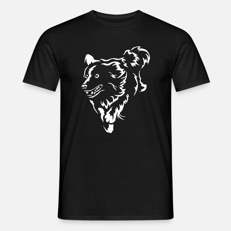 Border Collie "Black Edition" - Männer T-Shirt - Schwarz