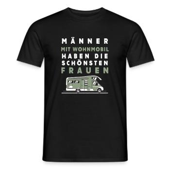 Wohnmobil Männer – Schönste Frauen - Männer T-Shirt - Schwarz - Vorne - AI Model Male 178 light (178cm)