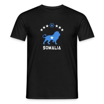 Motif lion somalien - T-shirt homme - noir - Devant - AI Model Male 178 light (178cm)