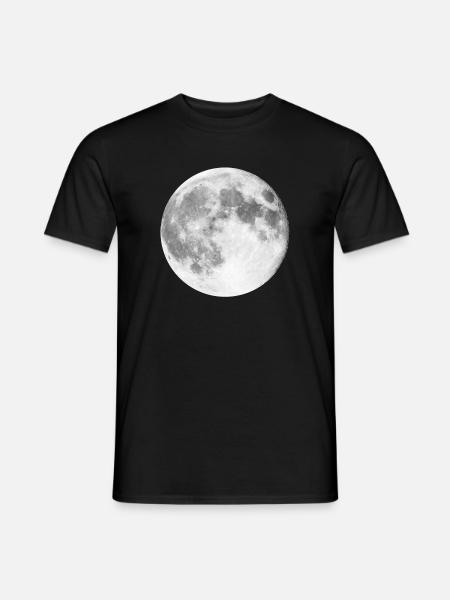 | d’atterrissage sur la Lune Loup-garou de pleine lune - T-shirt homme - noir