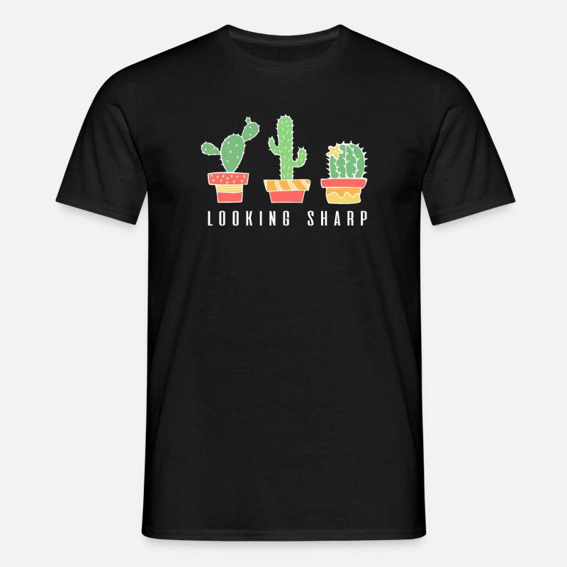 Looking Sharp Cactus - Men's T-Shirt - black