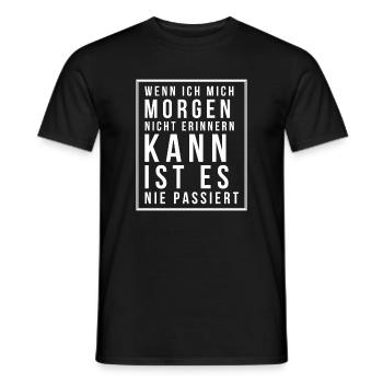 Junggesellenabschied Saufspruch Malle Party - Männer T-Shirt - Schwarz - Vorne - AI Model Male 178 light (178cm)