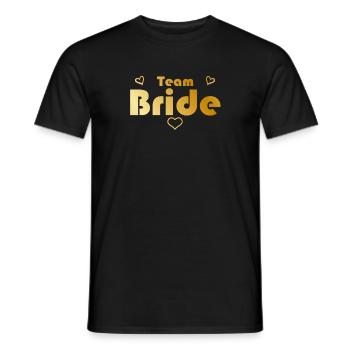 Team Bride Gold - Men's T-Shirt - black - Front - AI Model Male 178 light (178cm)
