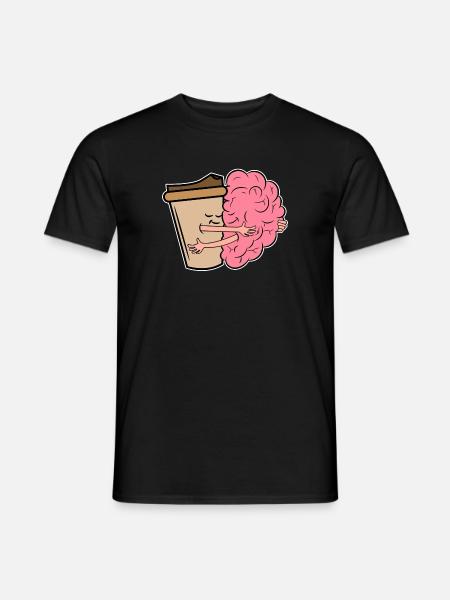 Kaffee Trinken Kaffeeliebhaber Kaffeetrinker - Männer T-Shirt - Schwarz