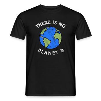 Il n’y a pas de planète B - T-shirt homme - noir - Devant - AI Model Male 178 light (178cm)