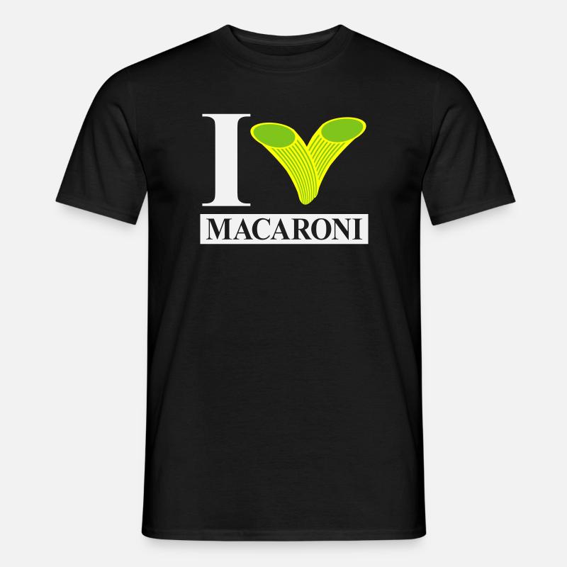 J’adore les macaronis - T-shirt homme - noir