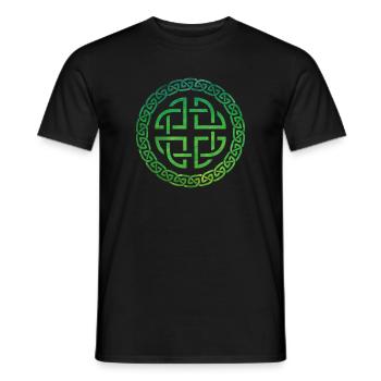 Celtic Knot - Men's T-Shirt - black - Front - AI Model Male 178 light (178cm)