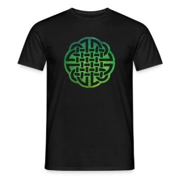 Celtic Knot - Men's T-Shirt - black - Front - AI Model Male 178 light (178cm)