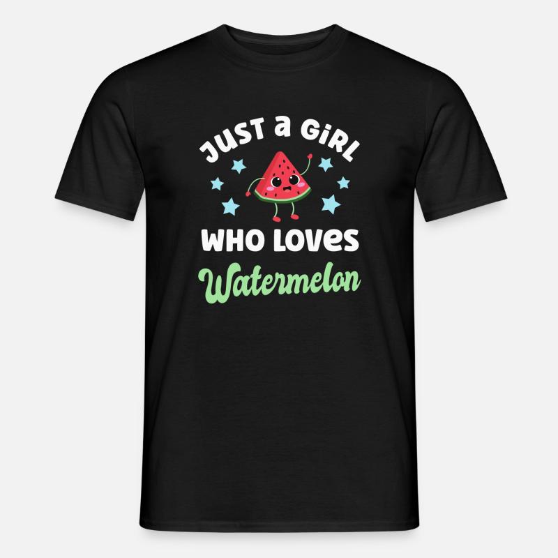 Pastèque Kawaii Melon - T-shirt homme - noir