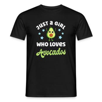 Avocado - Männer T-Shirt - Schwarz - Vorne - AI Model Male 178 light (178cm)