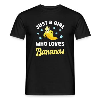 Banana Bananas - Men's T-Shirt - black - Front - AI Model Male 178 light (178cm)
