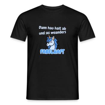 Fabelhafter Abschied - Männer T-Shirt - Schwarz - Vorne - AI Model Male 178 light (178cm)
