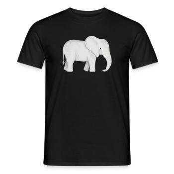 Elefant Baby - Männer T-Shirt - Schwarz - Vorne - AI Model Male 178 light (178cm)