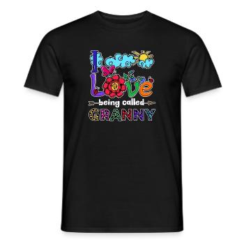 Cool Statement Senior Grandmother Grandma Superoma - Men's T-Shirt - black - Front - AI Model Male 178 light (178cm)