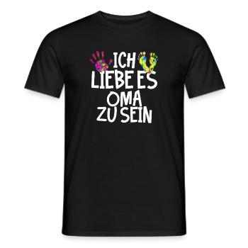 Oma Ruhestan Großmutter Seniorin Statement - Männer T-Shirt - Schwarz - Vorne - AI Model Male 178 light (178cm)