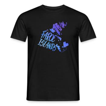 Faroe Islands - Men's T-Shirt - black - Front - AI Model Male 178 light (178cm)