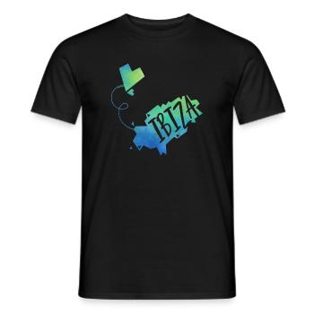 Ibiza - Men's T-Shirt - black - Front - AI Model Male 178 light (178cm)