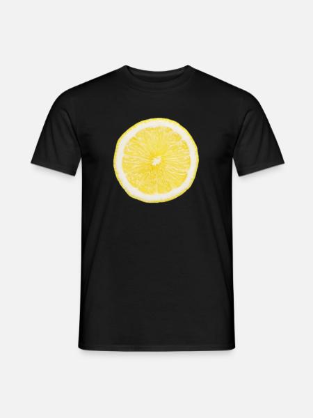 Half lemon - Men's T-Shirt - black