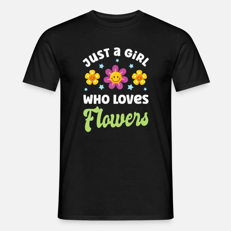 Blume Blumen - Männer T-Shirt - Schwarz