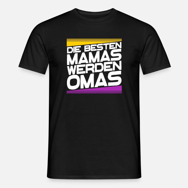 Großmutter Oma gratulation Statement Großmama - Männer T-Shirt - Schwarz